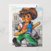 プティツパンプボットdevant Notre-Dame ポストカード (正面/裏面)