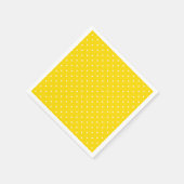 プティハートオンブライトイエロー スタンダードカクテルナプキン (角)