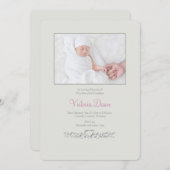 プティハートメモリアルフォトカード 案内状 (正面/裏面)