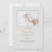 プティハートメモリアルフォトカード 案内状 (正面)