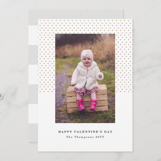 プティハート写真バレンタイン シーズンカード (正面/裏面)
