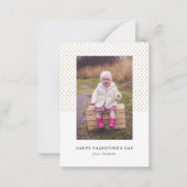 プティハート写真バレンタイン ノートカード (正面)