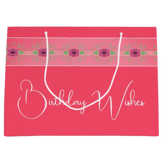 プティフローラデザイン ラージペーパーバッグ (正面)