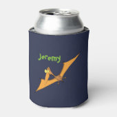 プテロおもしろいダクト恐竜の漫画の缶クーラー 缶クーラー (缶正面)