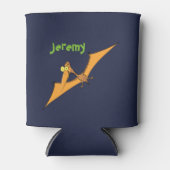 プテロおもしろいダクト恐竜の漫画の缶クーラー 缶クーラー (正面)