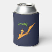 プテロおもしろいダクト恐竜の漫画の缶クーラー 缶クーラー (缶裏面)