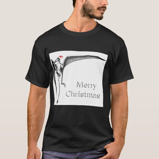 プテロダクティルクリスマスTシャツ Tシャツ (正面)