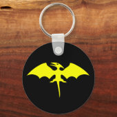 プテロダクティル恐竜スーパーヒーローのロゴ キーホルダー (正面)