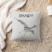 プテロダクティル恐竜名前をカスタムする装飾用クッション クッション (ブランケット)