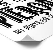 プテロ飛んでいるダクティル恐竜航空会社 ポスター (角)