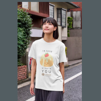 プディングトラスト詩篇56クリスチャン女性 Tシャツ