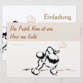 プデル・エインラドゥンゲン 招待状 (正面/裏面)