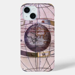 プトレマイオス式太陽系の古代天体図、アンドレアス・セラリウス iPhone 15ケース