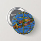 プトレマイオス 天文学者、ヴィンテージ 天体 缶バッジ (正面&裏面)