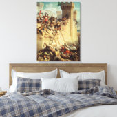 プトレマイスを守るギローム・デ・クレルモン キャンバスプリント (インサイチュ (寝室))