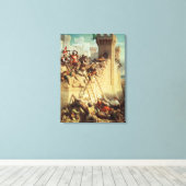 プトレマイスを守るギローム・デ・クレルモン キャンバスプリント (インサイチュ (ウッドフロア))