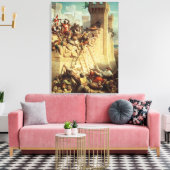 プトレマイスを守るギローム・デ・クレルモン キャンバスプリント (インサイチュ (リビング))