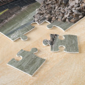 プナハドゾンパレス近くのカンチレバー橋 ジグソーパズル (側面)