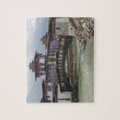 プナハドゾンパレス近くのカンチレバー橋 ジグソーパズル (縦)