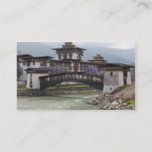 プナハドゾンパレス近くのカンチレバー橋 名刺 (裏面)