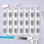 プナフラミンゴヴィンテージイラストレーション 薄葉紙 (クラフト)