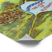 プナム湖ケウカコンコードブドウのラベル ポスター (角)