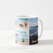 プナルウビーチハワイトリップ4フォトファミリートリップ コーヒーマグカップ (正面右)
