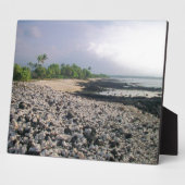 プナルウブラックサンドビーチハワイビッグアイランド フォトプラーク (側面)