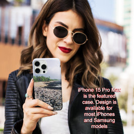 プナルウブラックサンドビーチハワイビッグアイランド iPhone 15 PRO MAXケース