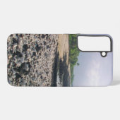 プナルウブラックサンドビーチハワイビッグアイランド SAMSUNG GALAXYケース (裏面横)