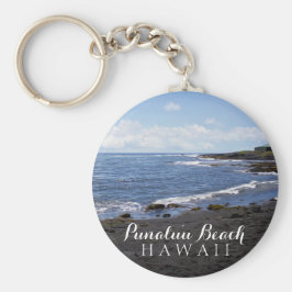 プナルブラックサンドビーチハワイ キーホルダー