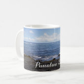 プナルブラックサンドビーチハワイ コーヒーマグカップ (正面左)