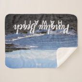 プナルブラックサンドビーチハワイ シェルパブランケット (正面(横))