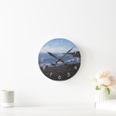 プナルブラックサンドビーチハワイ ラウンド壁時計 (ホーム)