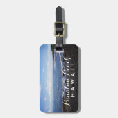 プナルブラックサンドビーチハワイ ラゲッジタグ (正面縦)