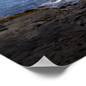 プナルブラックサンドビーチ・ハワイ ポスター (角)