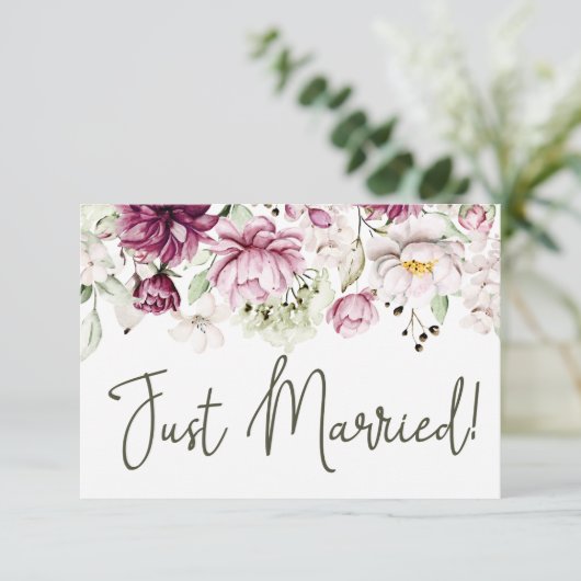 プニーズピンクブルゴーニュフローラたった今結婚しました (スタンド正面)