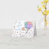 プニー歯医者誕生日 カード (黄色い花)