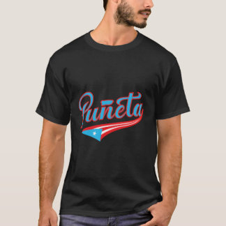 プネタバンデラプエルトリコ国旗のハンドレタリング Tシャツ