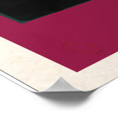 プノンペンのヴィンテージ旅行ポスター ポスター (角)