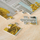 プノンペンカンボジアイラストレーショントラベルアートレトロ ジグソーパズル (側面)