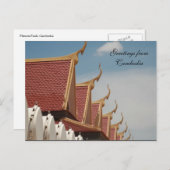 プノンペン屋根 ポストカード (正面/裏面)