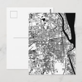 プノンペン カンボジア 都市地図 ポストカード (正面/裏面)