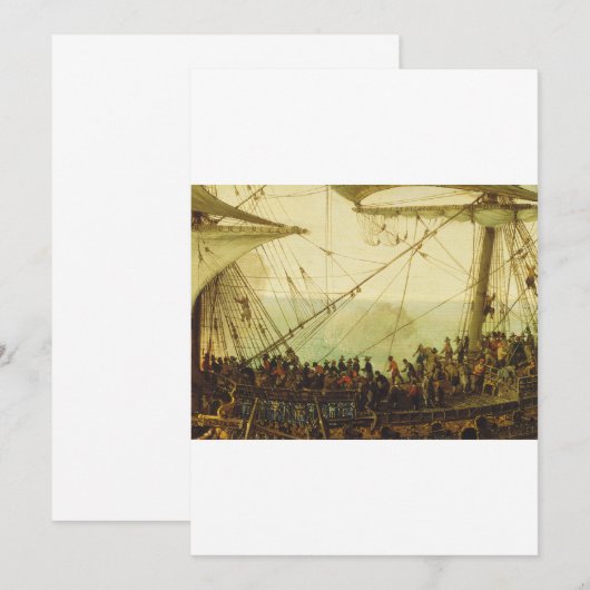 プファルツ選帝侯の出発 招待状 (正面/裏面)