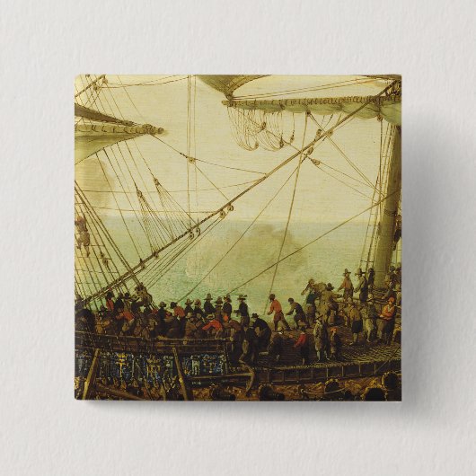 プファルツ選帝侯の出発 缶バッジ (正面)