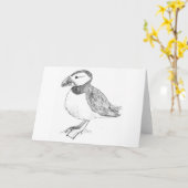 プフィン カード (黄色い花)