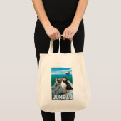 プフィン&クルーズ船 – ジュノー,アラスカ トートバッグ (正面(商品))