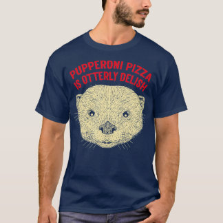 プペローニピザはデリッシュOtter恋人フードシーオット Tシャツ