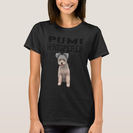 プミウィスパーラー犬 Tシャツ (正面)