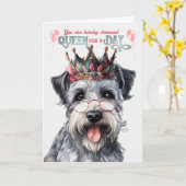 プミドッククイーンフォーデイおもしろい誕生日 カード (黄色い花)